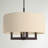 Litzy 4 - Light Dimmable Drum Chandelier-1622472489-1622472495