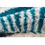 Tapis touffeté à la main turquoise / blanc Khalhari-20383346