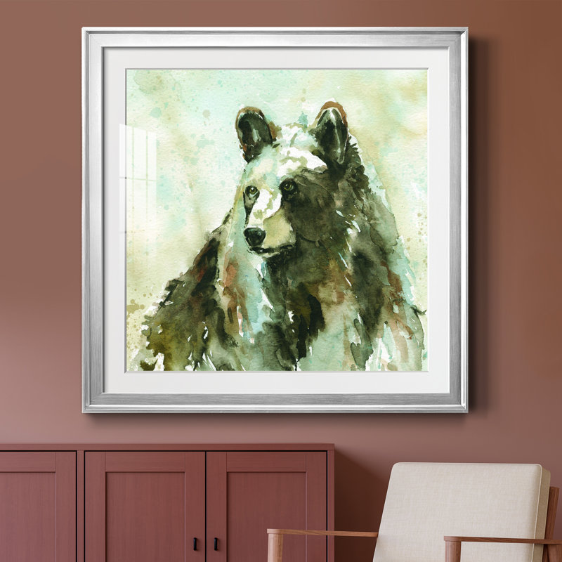 Après un long hiver - peinture encadrée, H 26,5 po x l 26,5 po x P 1,5 po, Papier avec cadre argenté