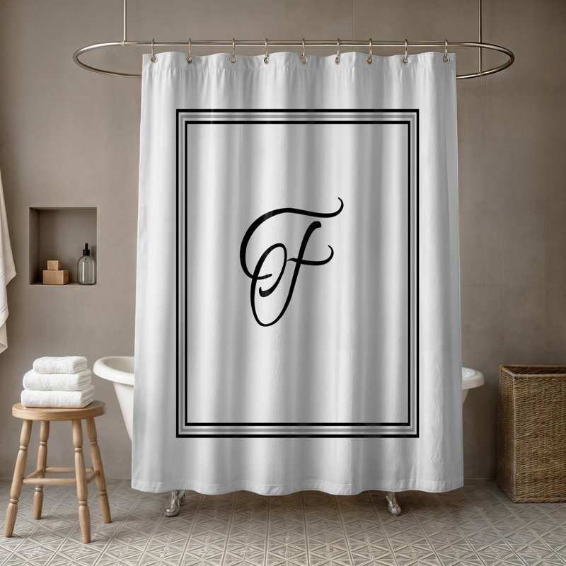 Kriebel Striped Single Shower Curtain, F