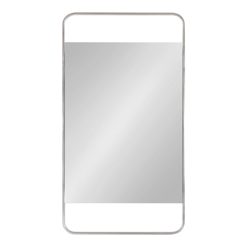 Evghenia Metal Flat Mirror, Silver