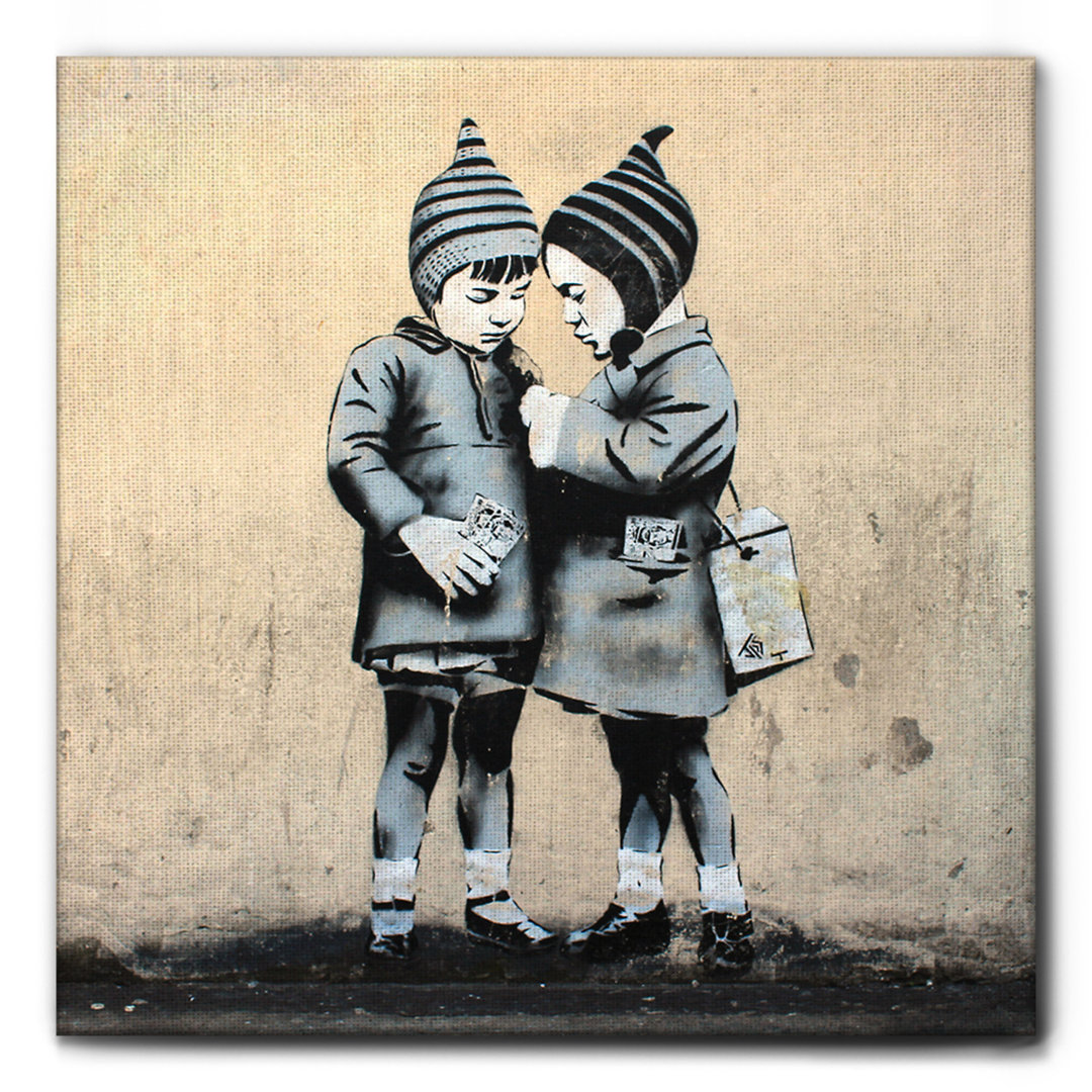 Leinwandbild Children, London von Banksy