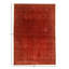 Hand Knotted Abstract Area Rug in Red
