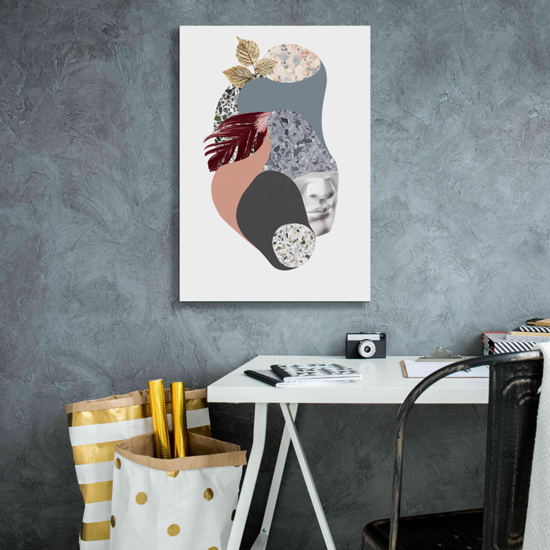 "Terazzo Amoebe 2" par Design Fabrikken sur toile, H 26 po x l 18 po x P 0,75 po