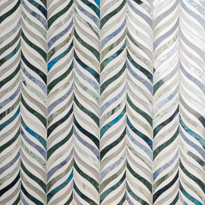 Begonia 12x15 Polished Marble Mosaic Tile