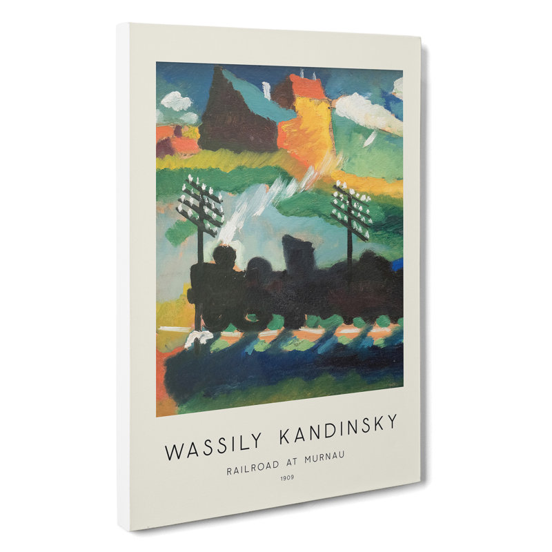 Railroad At Murnau by Wassily Kandinsky - Wrapped Canvas Painting, 50cm H x 35cm W x 3cm D