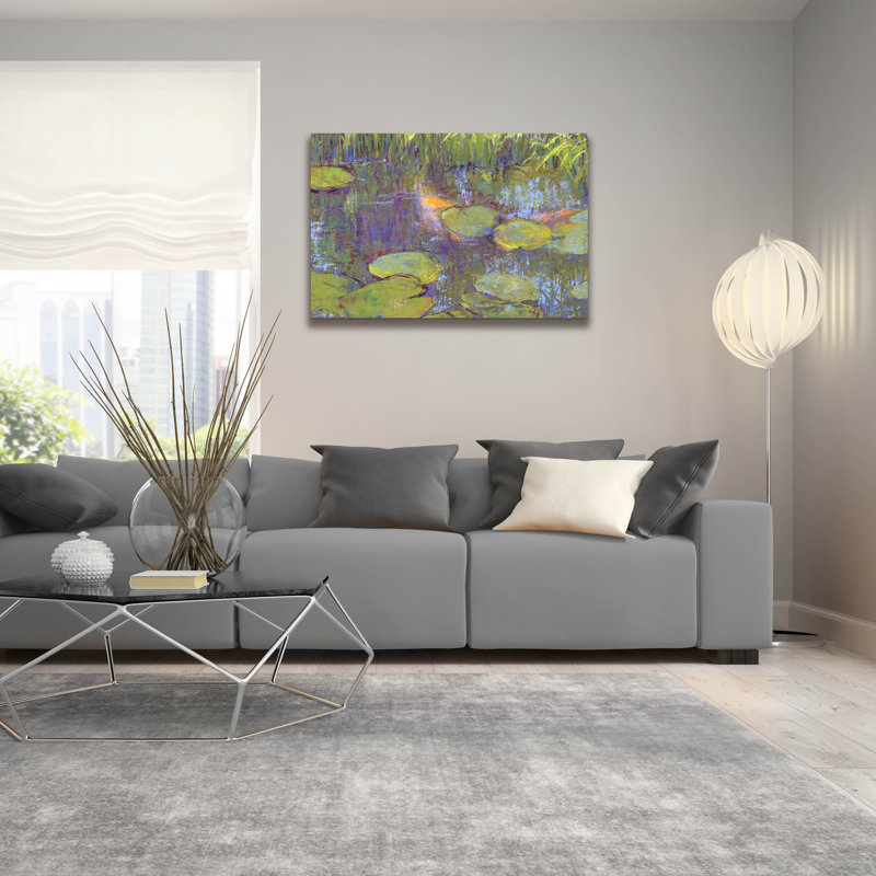 Art mural en verre Winston Porter «Hide and Seek» par Carol Strock Wasson, H 24 po x l 36 po x P 0,2 po