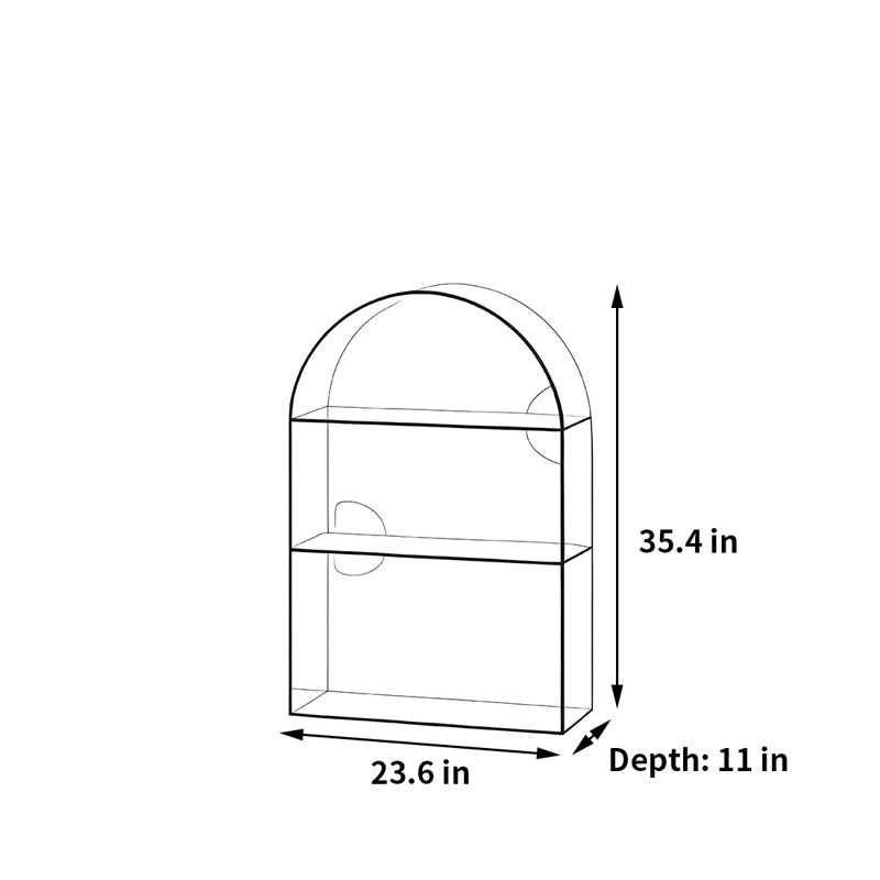 Bibliothèque en ligne de haute qualité de style célébrité, (3 tablettes) H 35,4 po x l 23,6 po x P 11 po, Bleu