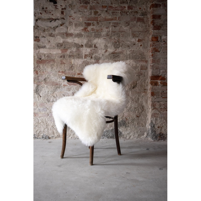 Weybossett Solid Colour Sheepskin Hand Woven Area Rug, Novelty 60 x 100cm
