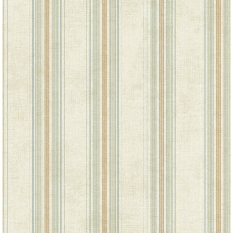 Estela Striped Roll, 33' L x 20.5" W, Champagne Shimmer/Sand
