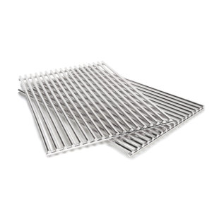 Grill Care Stainless Steel Rod Cooking Grate Set Compatible with Genesis 300 (Set of 2)