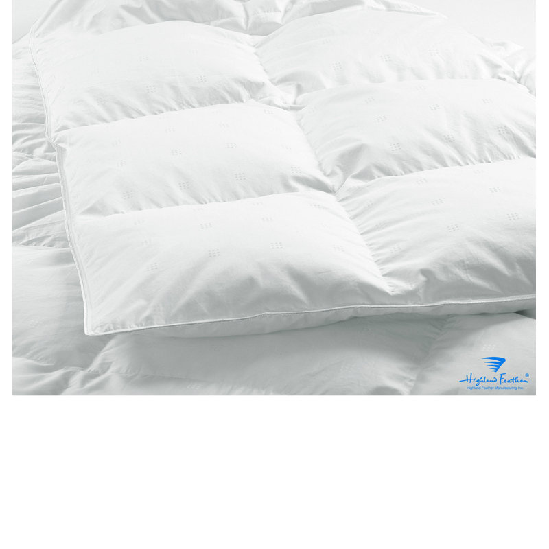 Marseille Winter 625 Fill Power White Duck Down 500TC Comforter, Twin