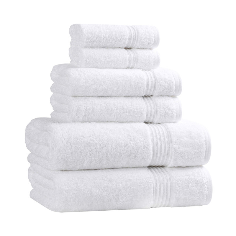 Ensemble de serviettes de bain 6 pièces Oleg Heritage, Blanc