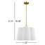 Bronte 3 - Light Medium Hanging Shade Burnished Brass-1785230310-1785230308