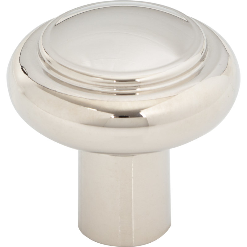 Clarence 1 1/4" Diameter Mushroom Knob, Polished Nickel