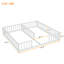 Lit double double avec clôture, garde-corps, lit Montessori sans porte pour filles, aucun sommier-1172201036