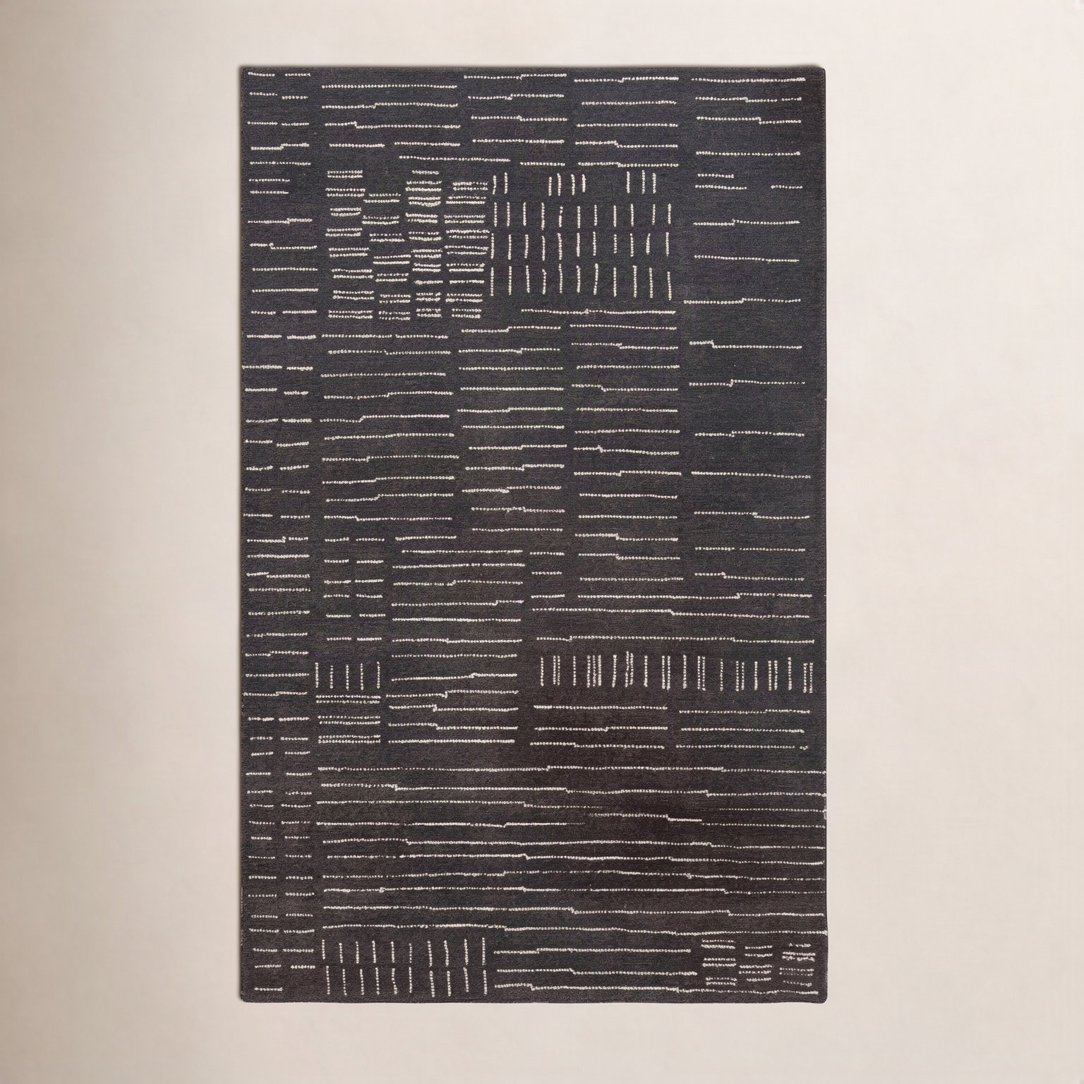 Ouzo Hand-Tufted Abstract Wool Rug, Rectangle 8'9" x 11'9"