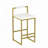 Velvet Counter Height Bar Stools with Low Backrest-432307014-432307015