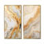 Or et blanc rivière de marbre - ensemble de 2 reproductions d'art abstrait en marbre-1946184685-1946184686