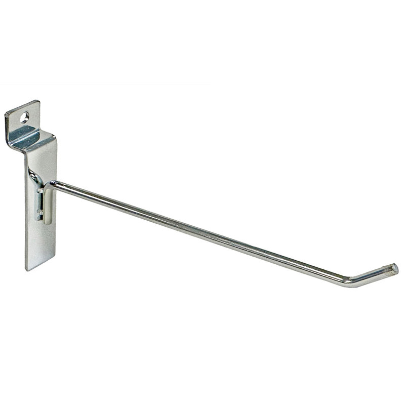 6 Inch Metal Wire Slatwall Hook, 50-Pack