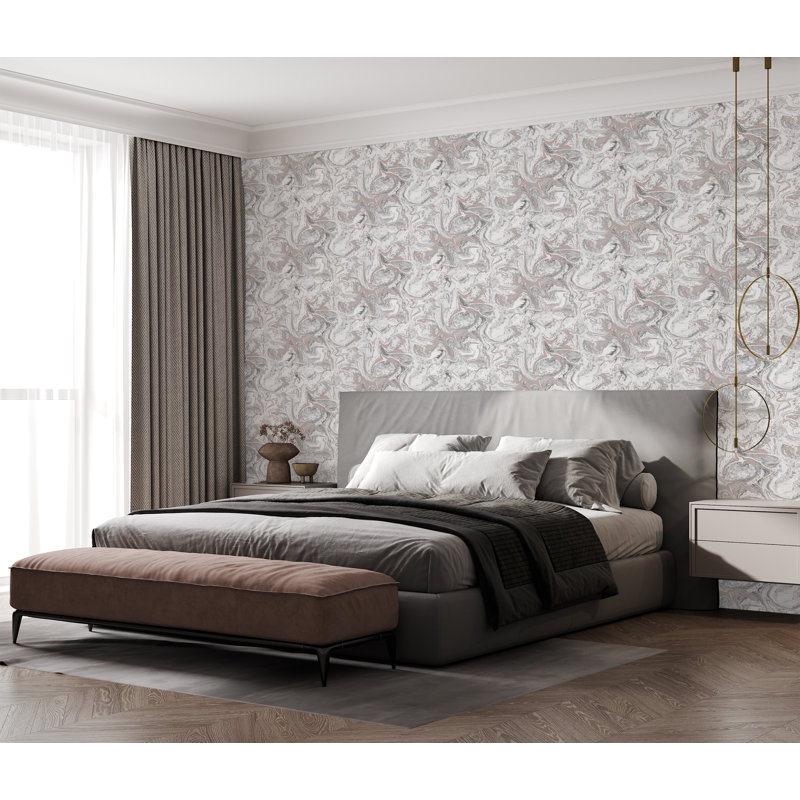  Liquid Marble Rose Gold Wallpaper