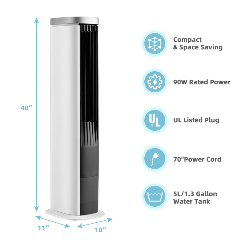 Costway 0 Portable Evaporative Cooler with Remote Included