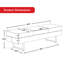 Banc de salle d'attente Spradley, banc de réception pour invités, similicuir, capacité de 650 lb-689659732