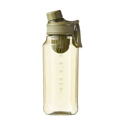Water Bottle 750ml Sports Water Cup For Male And Female Students Outdoor Portable Kettle Fitness With Tea Compartment Plastic Cup Men's And Women's Sports Water Bottles