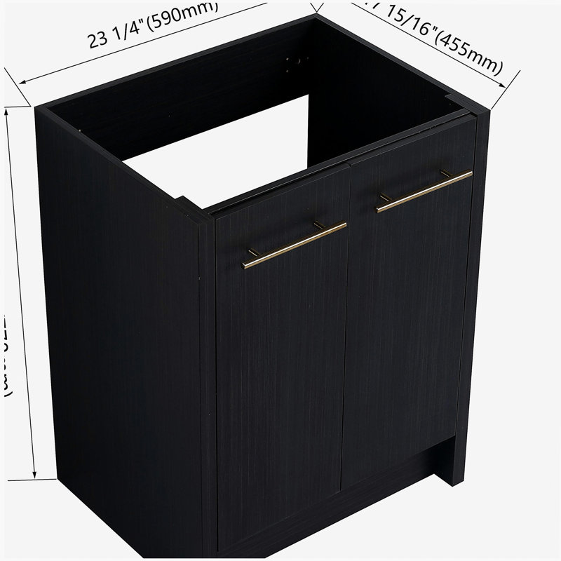Meuble-lavabo autoportant 24 po (sans lavabo supérieur)