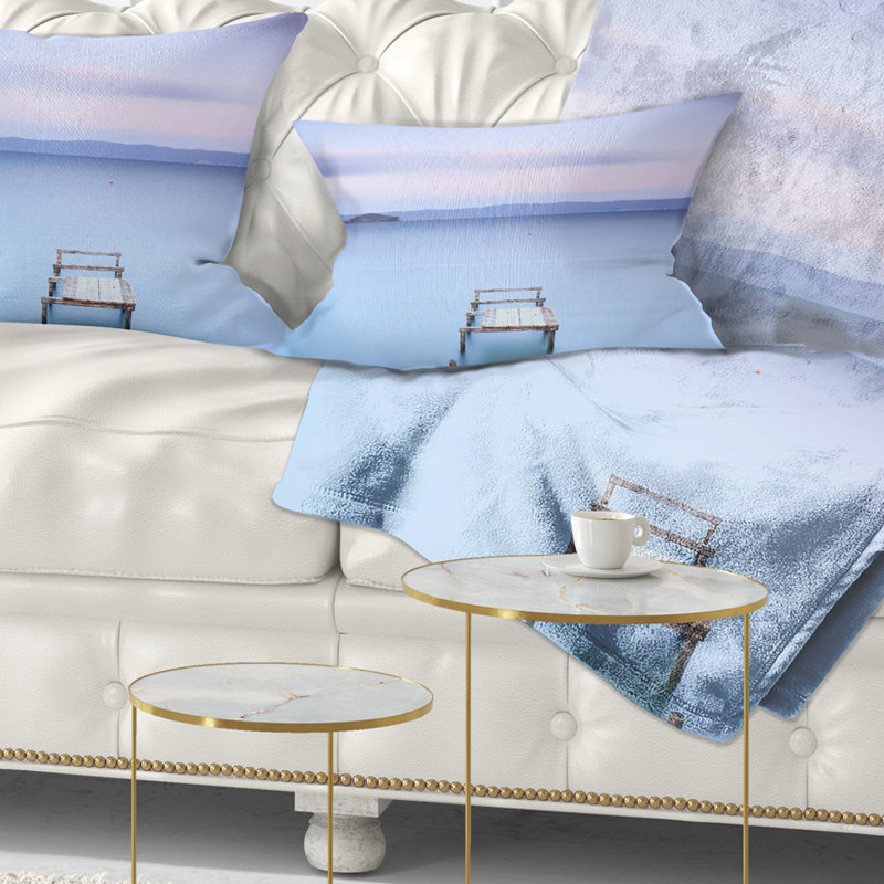 Coussin Bright Bright Sky - Sea & Shore, 12 po x 20 po, Polyester