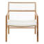 Chloe 26" W Armchair with White Seat