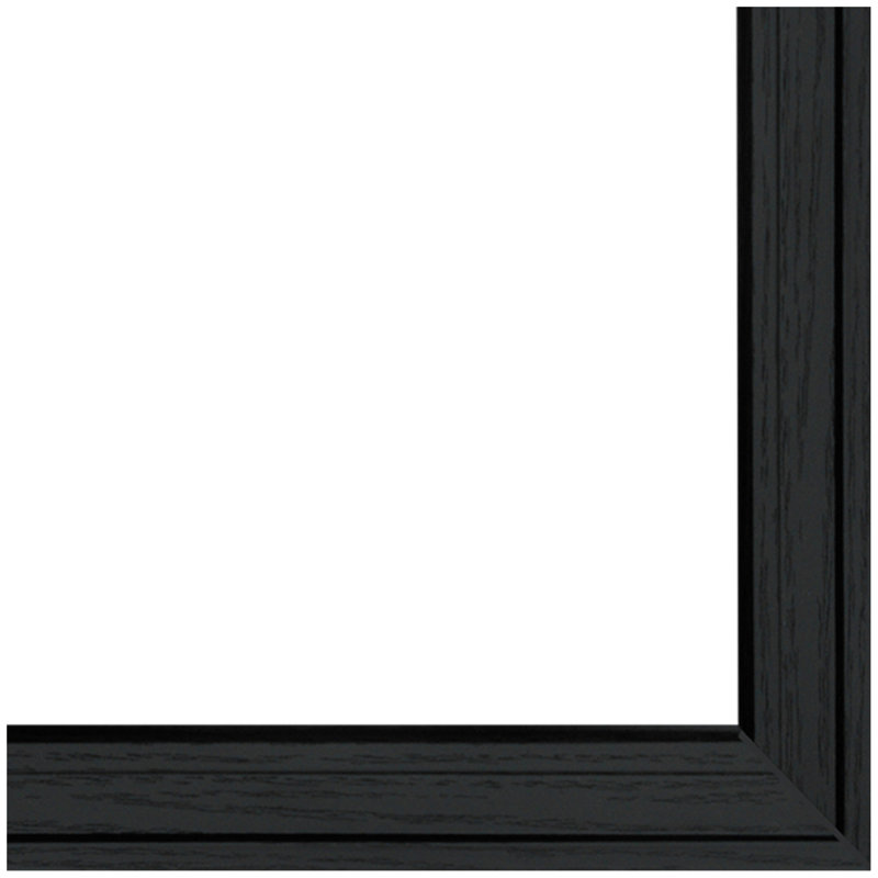 "Kitchen Collection VII" 4-Piece Vignette With 7-Peg Mug Rack By Millwork Engineering, Black Frame