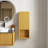 35" Tall Bathroom Wall Mounted Cabinet, Narrow Storage Cabinet With Door And Shelves
