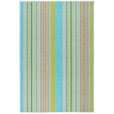 Aquinnah Ticking Multi Machine Washable Rug