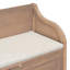 Banc de rangement multifonctionnel en bois massif de style rustique avec charnière de sécurité (brun et beige)-813265452
