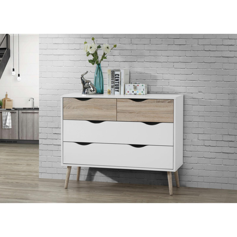 99 cm W Chest of 4 Drawers