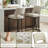 Faux Leather Sled Base Counter Stools with Ergonomic Back - Set of 2-1080539061