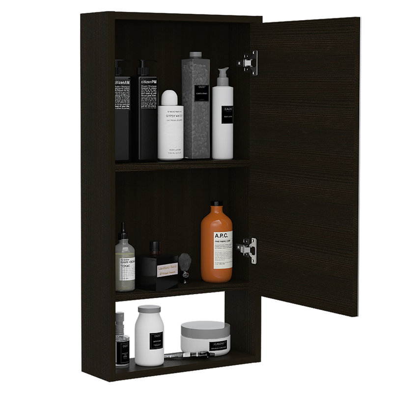 Armoire à pharmacie 18,01 l 35,51 H, Noir
