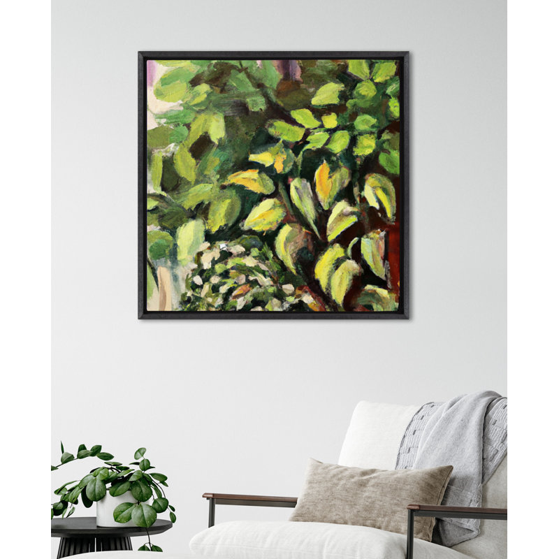 «Blank - Floater Frame», peinture sur toile, Cadre noir