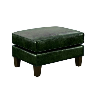 Asmunn Top Grain Leather Ottoman