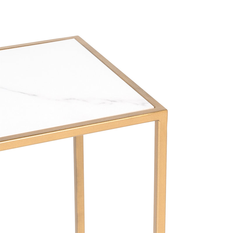 Brodeur Tray Top Cross Legs End Table
