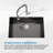 Stainless Steel Kitchen Sink, 30″X19″ Single Bowl, Undermount Handmadesink In Black, With Us Standard Drain And Hook, Ss-Bl-05-118942035