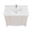 42" Solid Wood Bathroom Vanity with 1" Engineered Marble Top, Single Sink-378300696