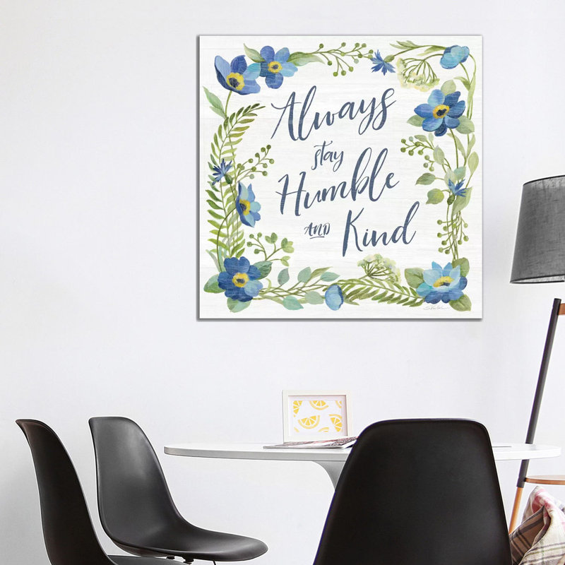 «Botanical Blue IV» par Silvia Vassileva - impression d'art graphique, Toile tendue, Pas de tapis