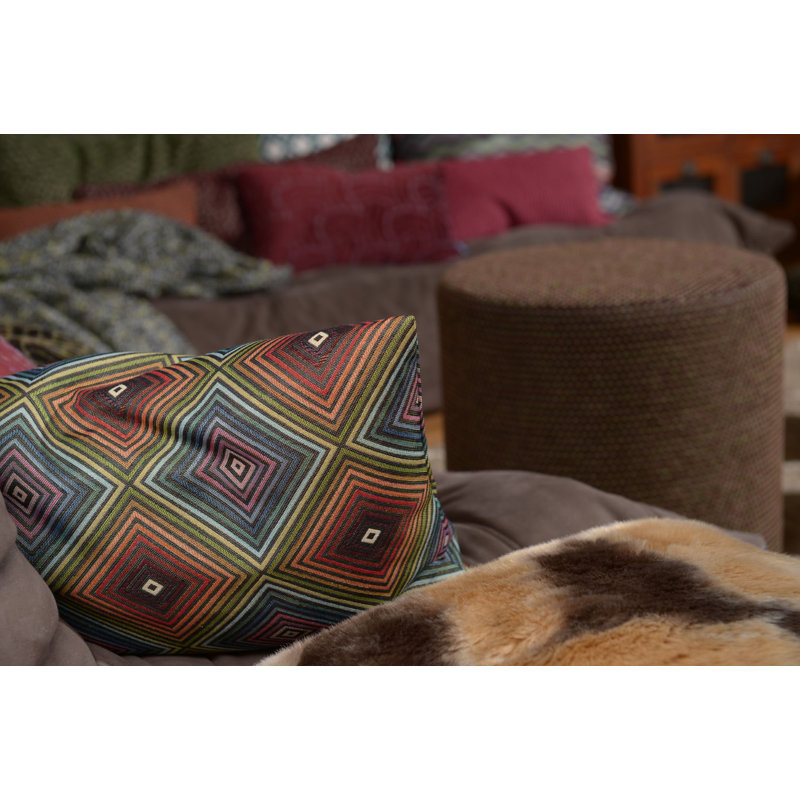Selin Geometric Square Cushion