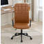 Chaise de bureau pivotante en similicuir avec accoudoirs-2075123046
