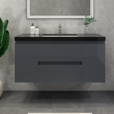 Castin 48" Wall-Mounted Single Bathroom Vanity Set