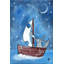 «Bad Wolf's Boat» par Andrea Doss, reproduction sur toile tendue-17649170