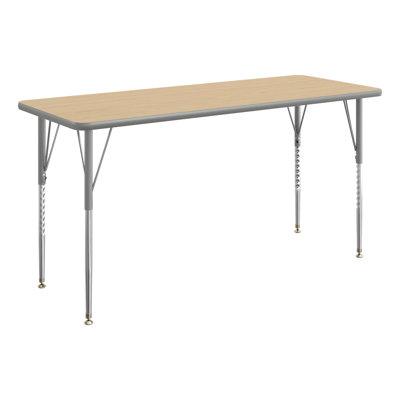 Commercial Adjustable Height Rectangular Activity Table-Standard Legs