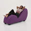 Faux Leather Chaise Lounge-114219112